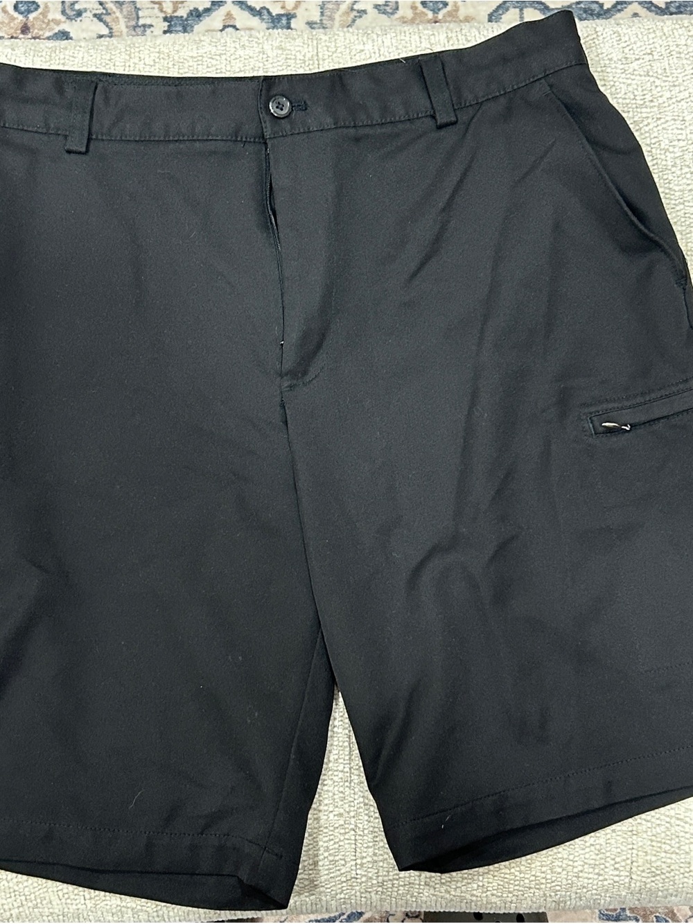 Greg Norman Collection Black Cargo Golf Shorts